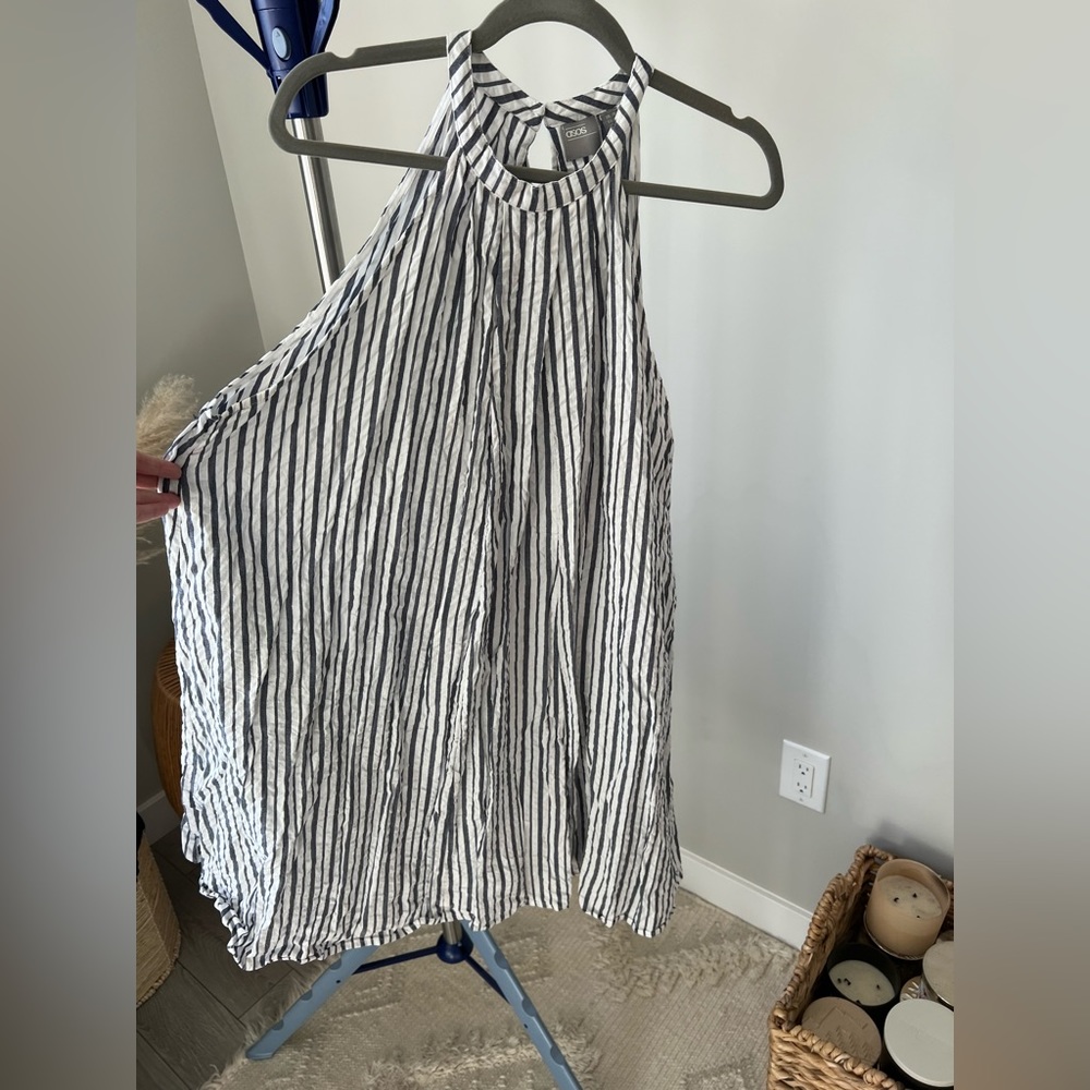 ASOS Halter Striped Swing Dress - 14 - Picture 2 of 8